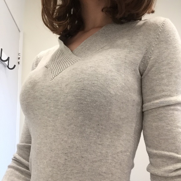 Soft Grey Danier Sweater - Picture 1 of 5
